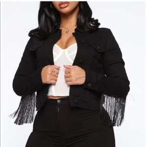 Western style fringe jacket